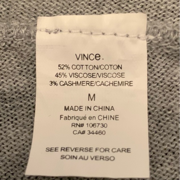 SZ M Vince Oversized Gray Sweater Dress - Picture 4 of 4